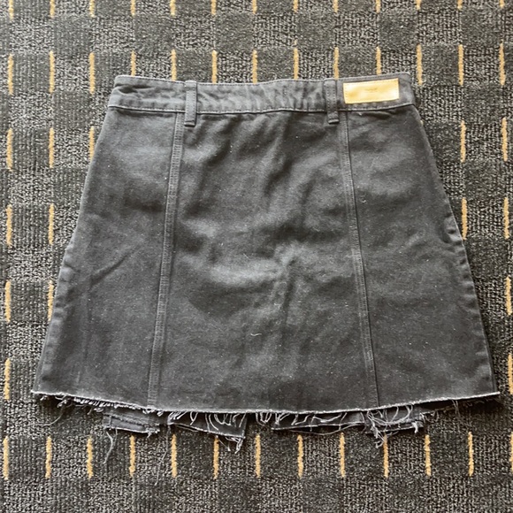 Button Fly Mini Skirt - Picture 4 of 4